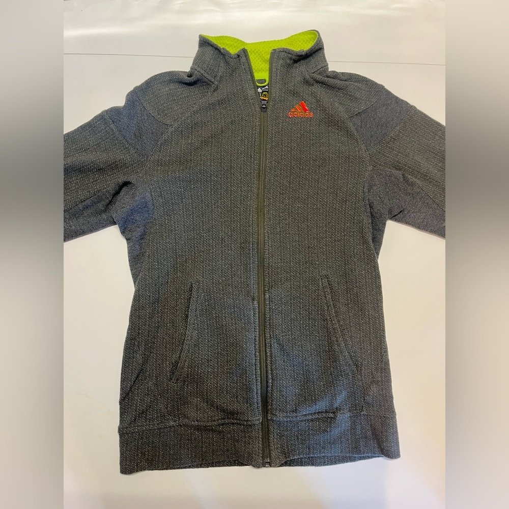 Adidas zip up green jacket Men’s Size: S